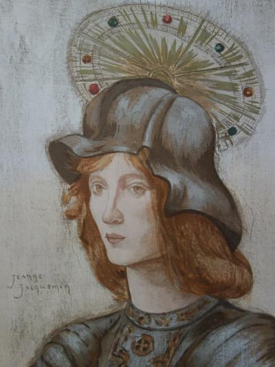 Jeanne Jacquemin - Saint-Georges, Lithographie originale  signée (1897) 2