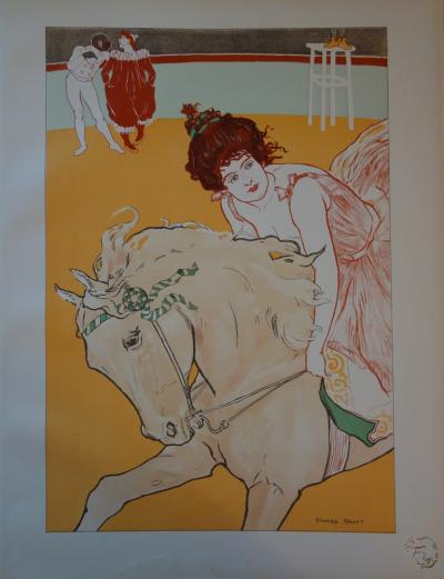 Richard RANFT - L’Ecuyère, 1897 - Lithographie originale signée 2
