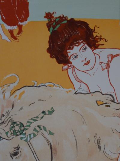 Richard RANFT - L’Ecuyère, 1897 - Lithographie originale signée 2