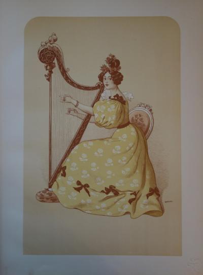 Roedel - La Romance, Lithographie originale  signée (1897) 2