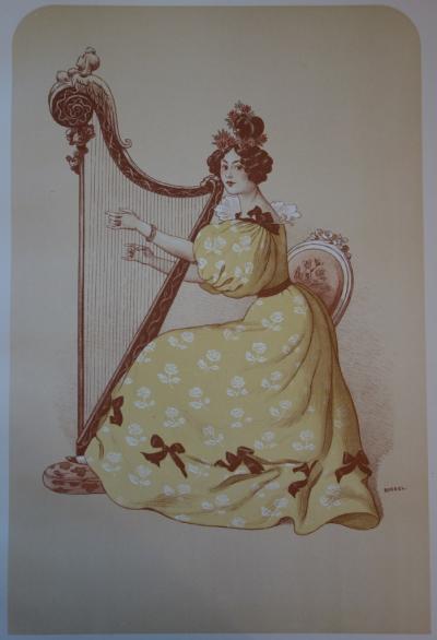 Roedel - La Romance, Lithographie originale  signée (1897) 2