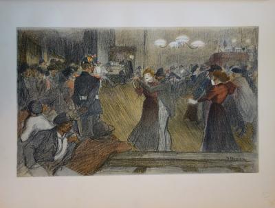 Théophile Alexandre STEINLEN - Bal de barrière, 1897 - Lithographie originale  signée 2