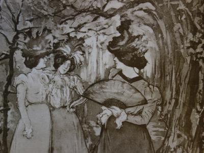 Manuel ROBBE - Menuet d’automne, 1897 - Lithographie signée 2