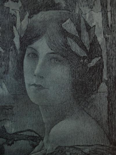 Henri Guinier - Nuit douce, Lithographie originale  signée (1897 2