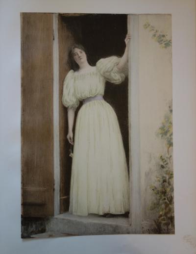 Raphael Collin - Le Départ, Lithographie originale  signée (1897) 2