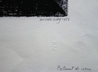 Michel CIRY - Portement de Croix, Gravure originale signée et numérotée 2