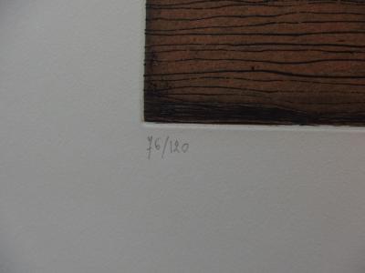 Lars BO - L’esprit du bois - Gravure et aquatinte signée au crayon 2
