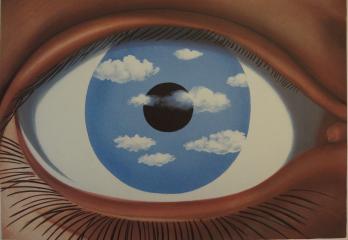 René MAGRITTE (1898-1967) - Le Faux Miroir, Lithographie 2