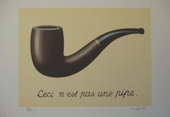 René MAGRITTE - La Trahison des Images, Lithographie signée 2