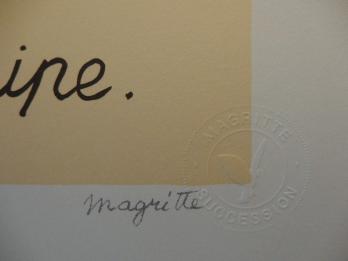 René MAGRITTE - La Trahison des Images, Lithographie signée 2