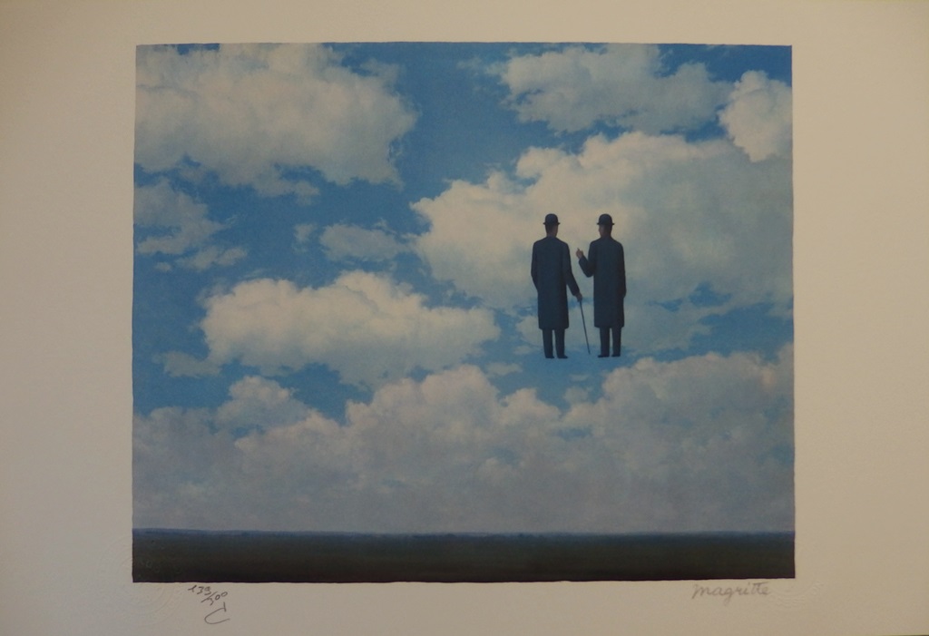 Lithographie Originale René Magritte Signée - 'The False Mirror', 1965, Avec Certificat