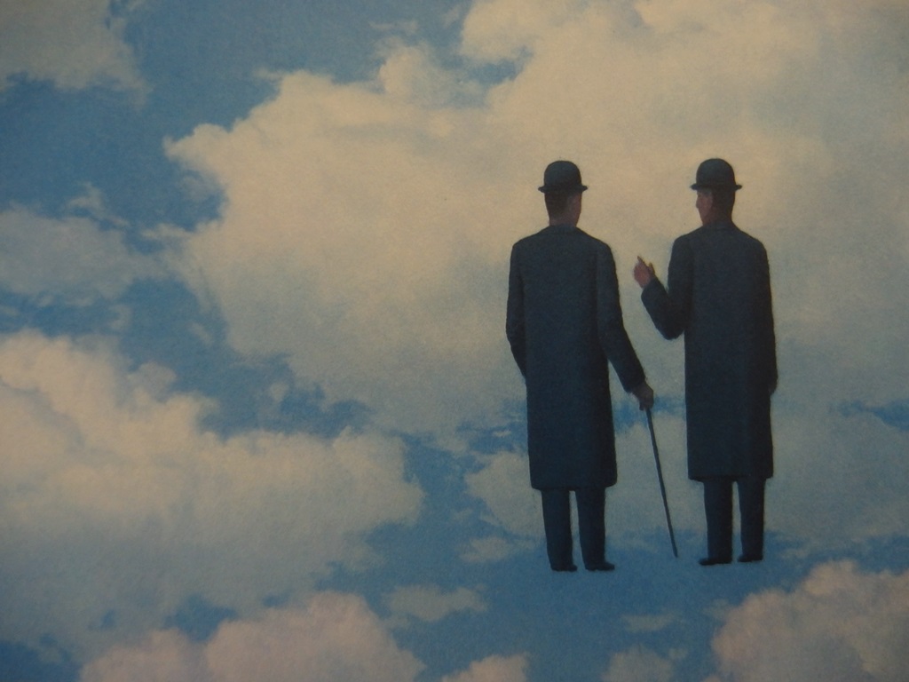 Lithographie Originale Signée René Magritte - The False Mirror (1928) - Numérotée 71/100 Avec Certificat