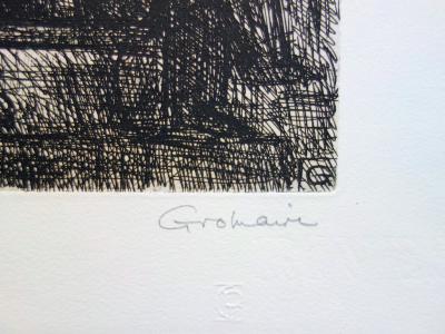 Marcel GROMAIRE : L’art de la conversation, gravure originale signée 2