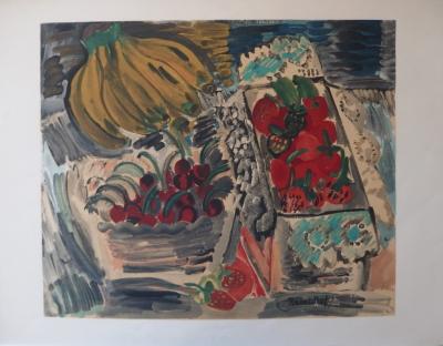 Raoul DUFY (d’après) - Nature morte aux bananes, Lithographie signée