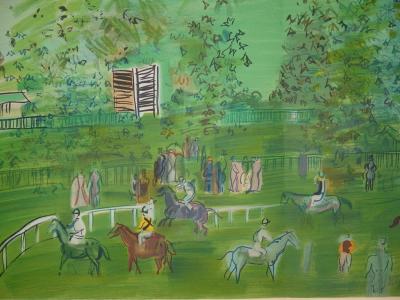 Raoul DUFY (d’après) - Ascot, Lithographie signée 2