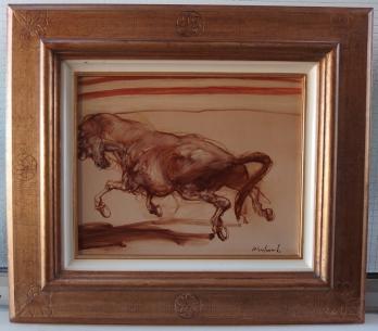 Claude WEISBUCH - Cheval dans l’arène, Huile sur toile 2