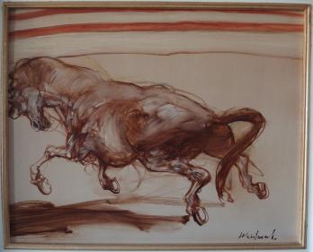 Claude WEISBUCH - Cheval dans l’arène, Huile sur toile 2