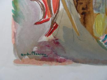 André PLANSON - Le meunier, son fils et l’âne, 1961, Lithographie originale, signée 2