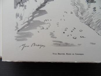Yves BRAYER - Route en Camargue, 1961, Héliogravure signée au crayon 2