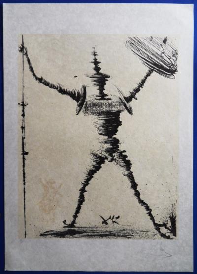 Salvador DALI (d’après) - Don Quichotte et Sancho, Lithographie 2