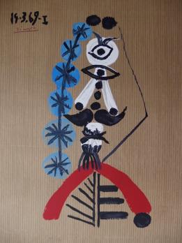 Pablo PICASSO (d’après) - Portraits Imaginaires - Jeune marié, Lithographie signée 2