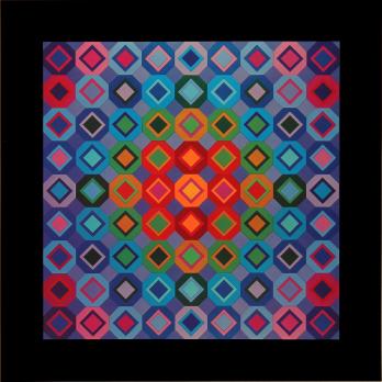 Victor VASARELY - FOLKOKTA, 1975, Sérigraphie d’époque 2
