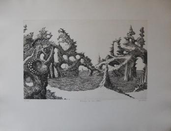 Jacques HOUPLAIN - Rivages de non-retour - Eau-forte originale signée 2