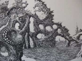 Jacques HOUPLAIN - Rivages de non-retour - Eau-forte originale signée 2