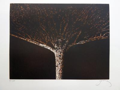 Mario PRASSINOS - L’arbre - Eau-forte et aquatinte originale signée 2