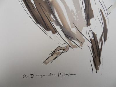 André DUNOYER DE SEGONZAC - Le vautour, 1966 - Lithographie originale signée 2