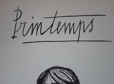 Bernard BUFFET - Printemps - Lithographie originale sur vélin - 1970 2
