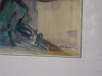 Camille HILAIRE - Le Jardin du Luxembourg, Aquarelle originale signée 2