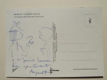 Raymond PEYNET - Les amoureux, Dessin original signé 2