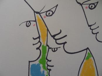 Jean COCTEAU - Les fondateurs de l’Europe, 1961, Lithographie 2