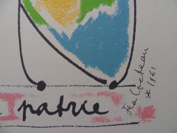 Jean COCTEAU - Les fondateurs de l’Europe, 1961, Lithographie 2