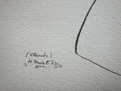 Henri MATISSE : Claude dénudée - Lithographie signée 2