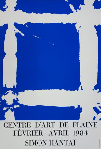 Simon HENTAI : Tabula Bleue,1984 - Sérigraphie originale 2