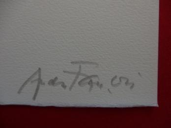 André FRANCOIS - Lézard Décoratif, Lithographie originale signée 2