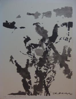 Zao WOU KI - Paysage marin, Lithographie originale signée 2