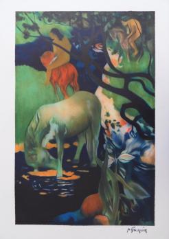 Paul GAUGUIN (1848-1903) - Vahiné au Cheval Blanc, Lithographie 2