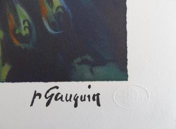 Paul GAUGUIN (1848-1903) - Vahiné au Cheval Blanc, Lithographie 2