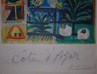 Pablo PICASSO - Côte d’Azur, 1962, Grande lithographie signée 2