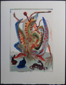 Salvador DALI - La Gourmandise, 1961, Bois gravé original 2