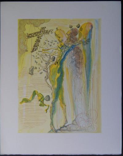 Salvador DALI - L’éclat des corps glorieux, 1961, Bois gravé original 2