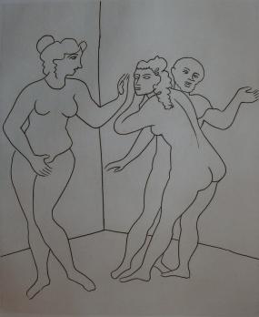 André DERAIN - Confidence aux bains, Gravure originale signée 2