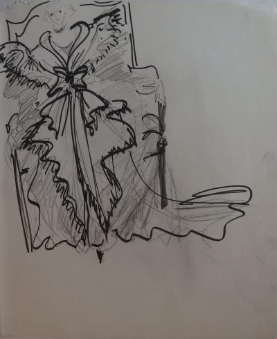 Ensemble de 4 dessins Yves Saint Laurent 2