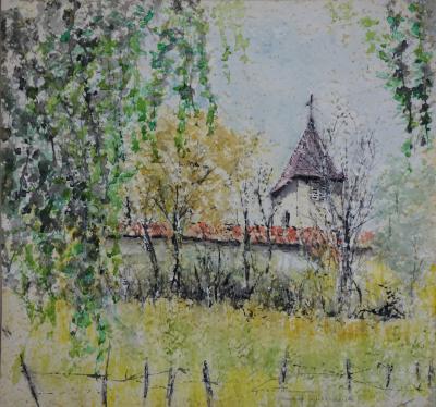 KHANTHILL Tuure - Beaumont, la petite chapelle, Aquarelle signée 2
