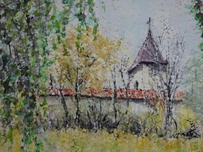 KHANTHILL Tuure - Beaumont, la petite chapelle, Aquarelle signée 2