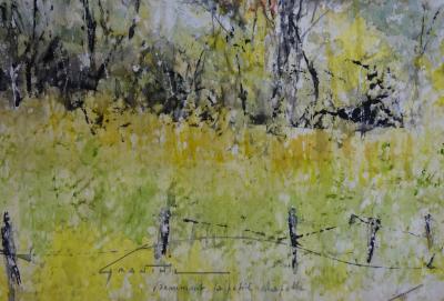 KHANTHILL Tuure - Beaumont, la petite chapelle, Aquarelle signée 2