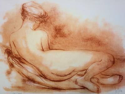 Guily JOFFRIN - Bethsabée au bain, lithographie signée, numérotée 2